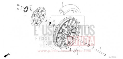 FRONT WHEEL CL500AP de 2023